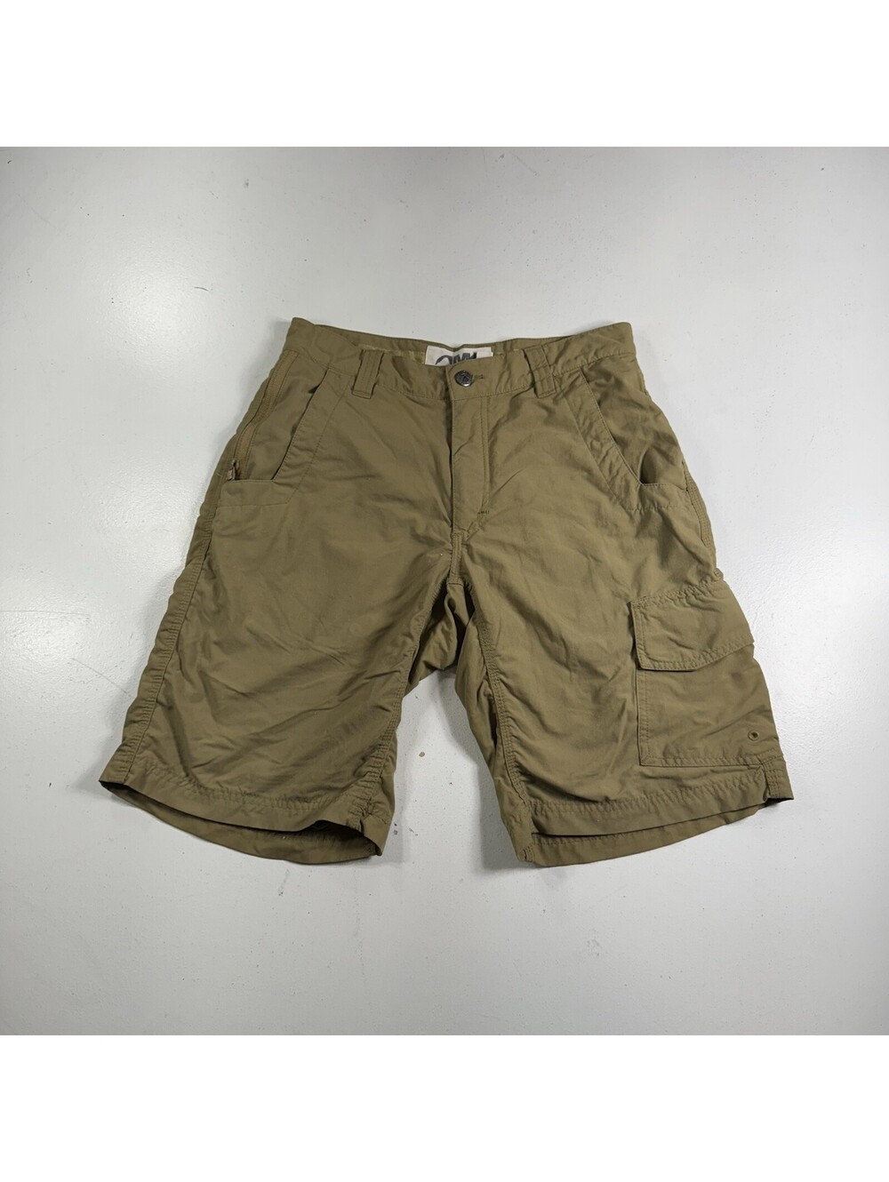 Mountain Khakis Cargo Shorts Beige 100% Nylon Hiking Men’s Size 30